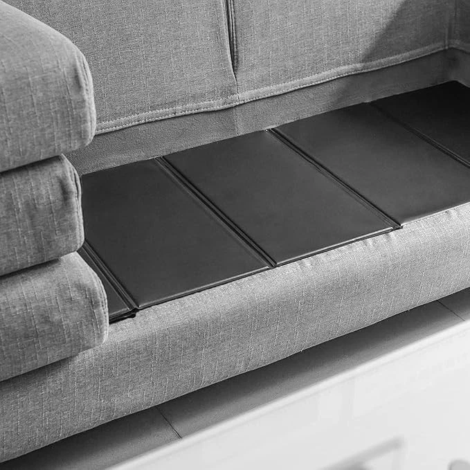 Close-up of the premium MDF slats and durable Corvine fabric