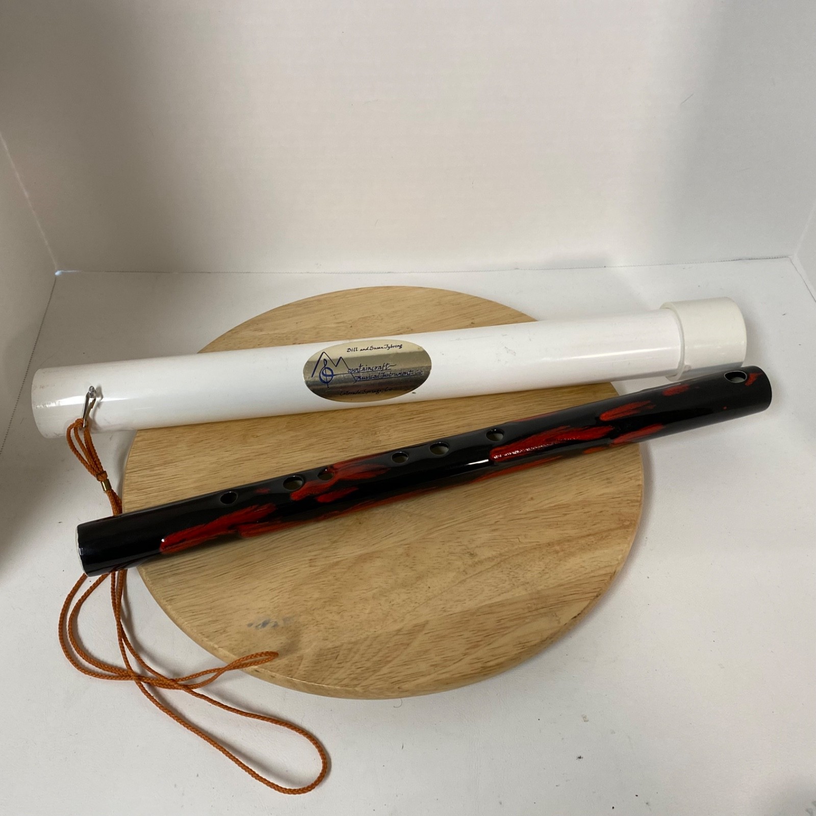 Mountaincraft Ceramic Flute • Colorado Springs • Black & Red • With Case