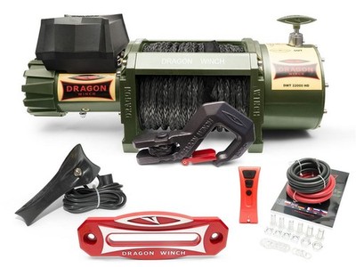 22000lbs 9979kg Elektrische Seilwinde 24V 24 volt mit fernbedienung funk DRAGON