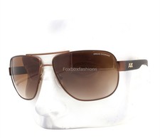 Armani Exchange AX 2012S 605813 Sunglasses Brown Metal Brown Gradient with Case