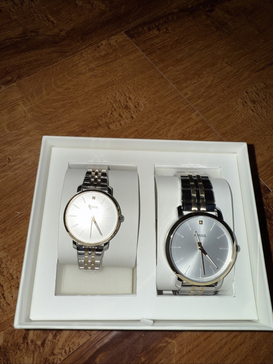 Lux Luther His Her Watch Gift Sets Fossil Men's Lux Luther Three