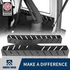 Hooke Road Interior Side Wheel Well Storage Bins For Jeep Wrangler Jk 07-18 4dr