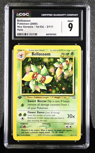 Bellossom (1st Edition) graded CGC 9 for sale on eBay