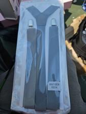 NOLAN: Grey Elastic Y-Back 30" Suspenders w/Fabric Protection Inserts Age 2-7