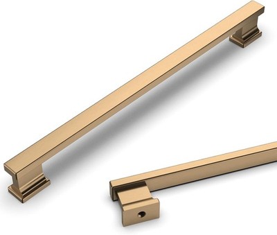 Asidrama 6 Pack 10 Inch(254mm) Champagne Bronze Kitchen Cabinet Handles, Cabinet