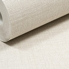 Plain Off White Wallpaper Glitter Shimmer Linen Effect Slightly Imperfect Vinyl