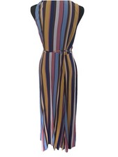 chinese dress ladies Eliza Striped Maxi Dress  Teal Poppy
