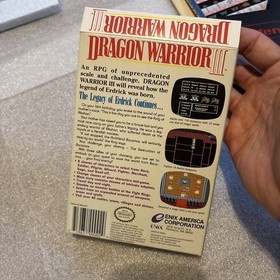 Dragon Warrior III 3 Nintendo NES Box Manual Map Complete CIB Clean & Exc Cond