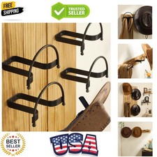 4pcs Cowboy Hat Rack for Wall, Hat Holders for Storage and Display, Drilling ...