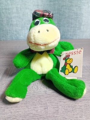 Vintage ''Nessie'' Loch Ness Monster Plüsch Beanie Spielzeug Innes & Cromb Schottland