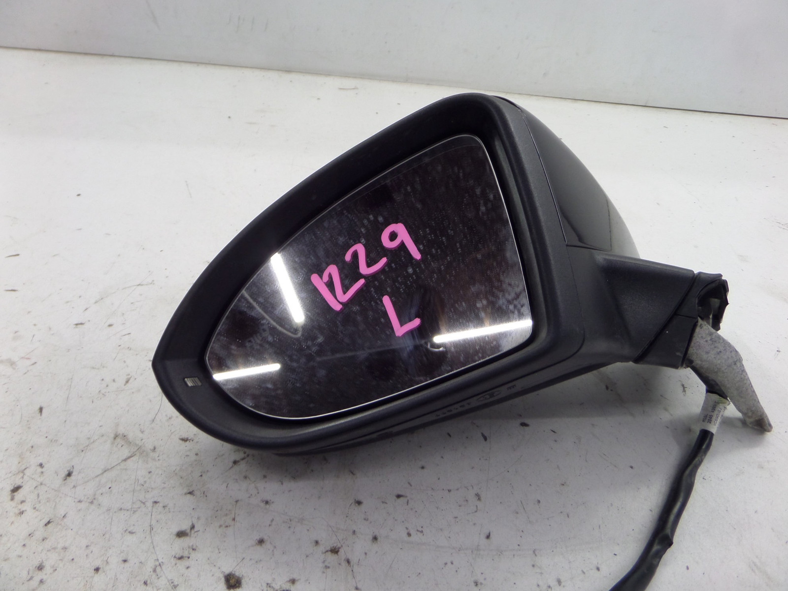 15-19 VW MK7 MK7.5 Golf R GTI Left Side Door Mirror Black Blind Spot OEM
