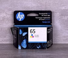 Genuine HP 65 Tri-Color Ink Cartridge N9K01AN Expired July 2023 New In Box