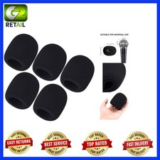 5 Pack Foam Microphone Covers - Reduce Noise  Eliminate Moisture
