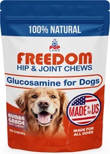 Freedom Joint Chews, Dog Glucosamine Packed with Super Nutrients, Delicious Hip