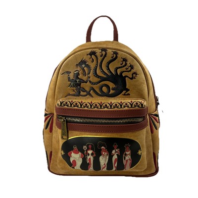 Loungefly Tan & Brown Disney Hercules Muses Mini Backpack - NEW, Never Used Loungefly Disney Hercules Muses Mini Backpack | BoxLunch main image 2