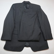 Jos A Bank 43L 38x32 Gray 100 Wool Mens Jacket Pants Suit