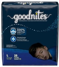 Diapers GoodNites Overnight Pants Nighttime Underwear L 68-95 lbs SALE 