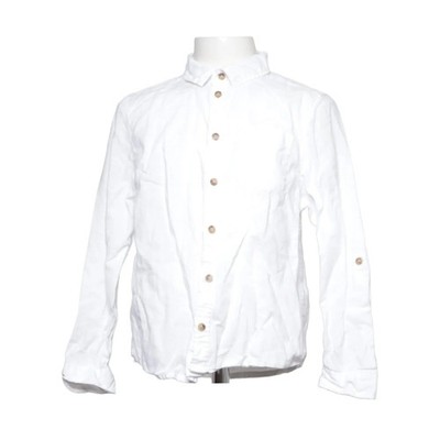 H&M, Hemd, Größe: 128, Weiß, Baumwolle/Leinen, Unisex (Kinder) #MHp