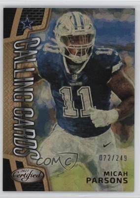 2023 Certified Calling Cards Mirror Bronze /249 Micah Parsons #CALL-5 0gj3