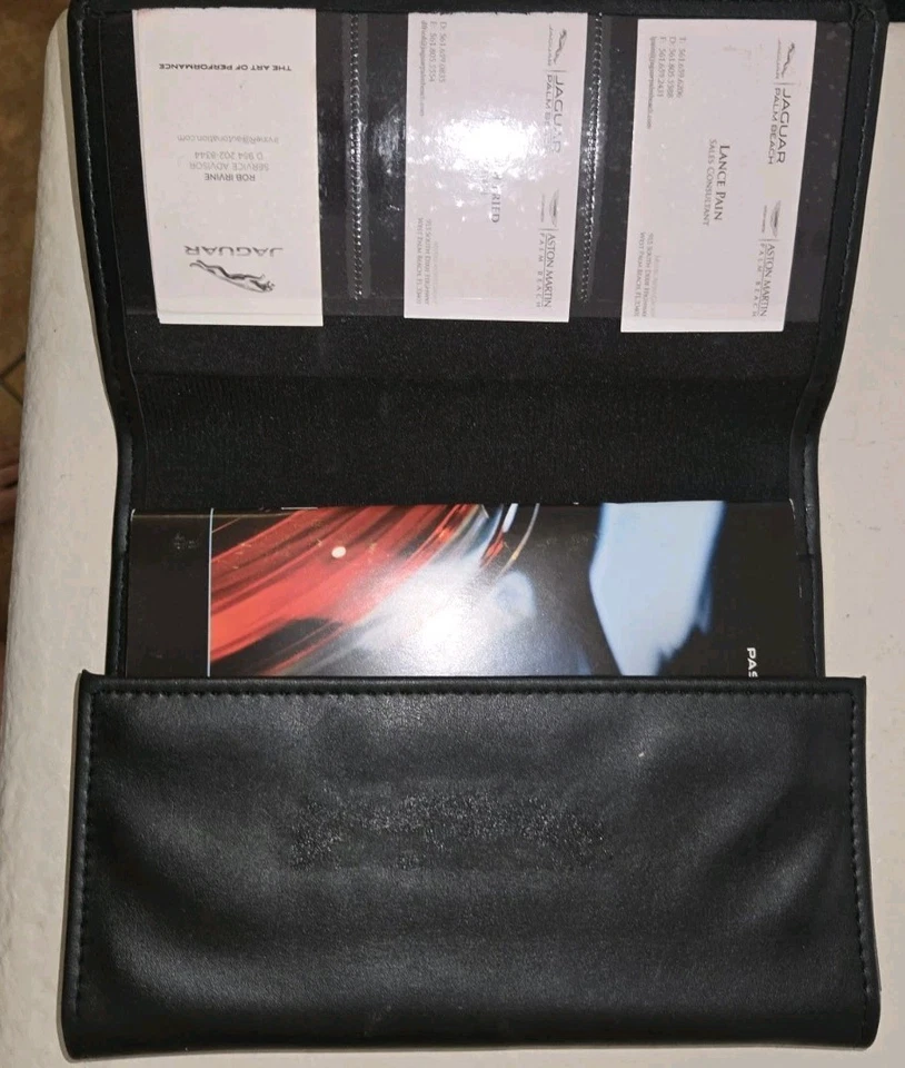 Jaguar XF 2012 manual de usuario original, folleto y folio de cuero Foto 3 de 4