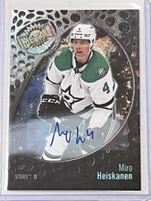 2022-23 Metal Universe Silver FX Auto Miro Heiskanen #70 Dallas Stars