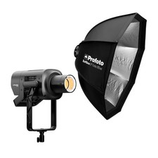 Profoto L600D LED Light 600W Flicker-Free Light with Softbox 3 ft. Octa Silver