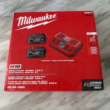 NEW Milwaukee M18 48-59-1888 Forge Kit 8AH Batteries Dual Rapid Charger 8ah -NEW
