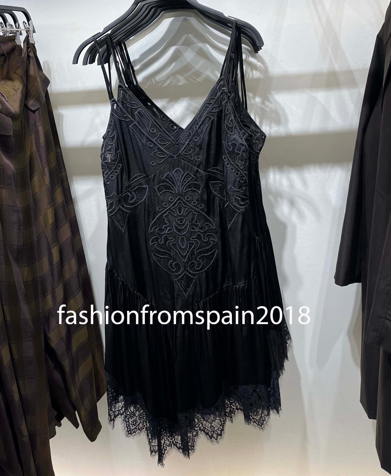 ZARA NEW WOMAN STRAPPY ZW COLL ASYMMETRIC MINI DRESS BLACK XS-L 4786/323/800