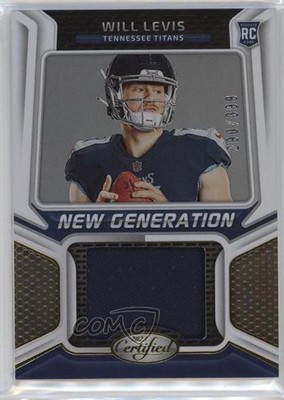2023 Certified New Generation Jerseys 290/399 Will Levis #NGJM-39 Rookie RC 1c3k