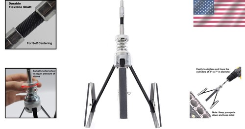 Herramienta de afilado de cilindro ajustable para motores de 2” a 7” de diámetro – Diseño compacto - Imagen 2 de 8