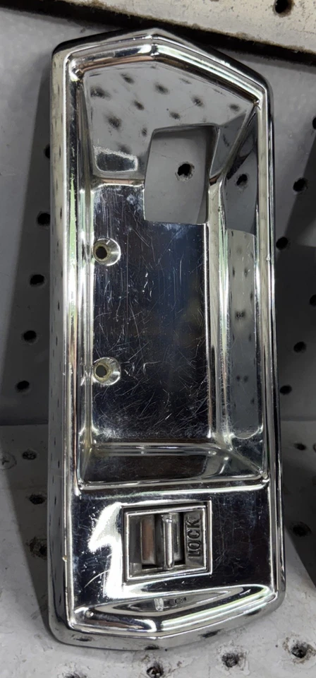 1971 - 1974 Buick Electra Lesabre Riviera Door Handle Backing Trim Set Chrome - Image 3 of 4