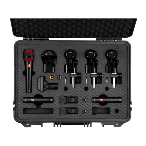 sE Electronics V-PACK-ARENA Drum Microphone Kit - Black - Open Box