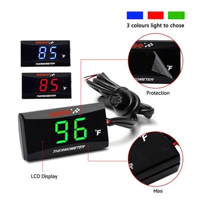 koso Motorcycle Water Temperature Gauge Digital Meter Fahrenheit 32~248°F