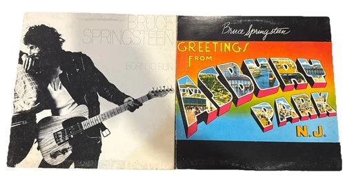 Lot of 2 Bruce Springsteen LPs Born To Run & Greetings Asbury Park