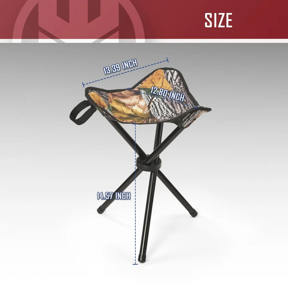 Hunting Chair, Hunting Seat, Heavy-Duty Tripod Stool, Lightweight, Portable F... - Image 2 of 4