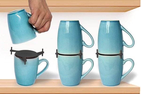 Elypro Kaffeetassen Organizer FüR Die Platzsparende Aufbewahrung, KüChenschrank-image