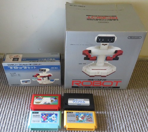Famicom Family Computer Robot & Block Set with 4 games | eBay