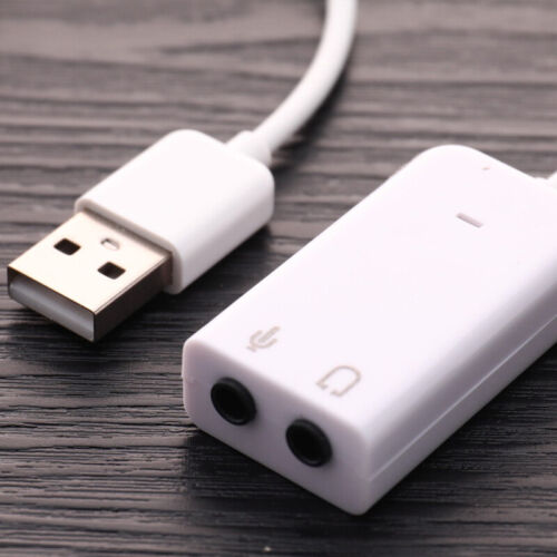 USB Sound Card Virtual 7.1 3D External USB Audio Adapter USB To Jack 3.*YA - Picture 1 of 12
