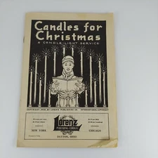 Candles for Christmas A Candle-Light Service Vintage Sheet Music 1945 Lorenz