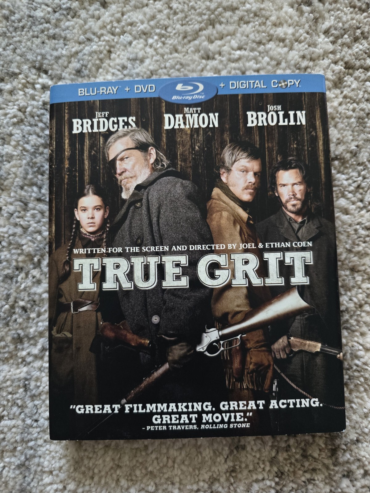 TRUE GRIT (2010) BLU-RAY With Rare Usa Slipcover
