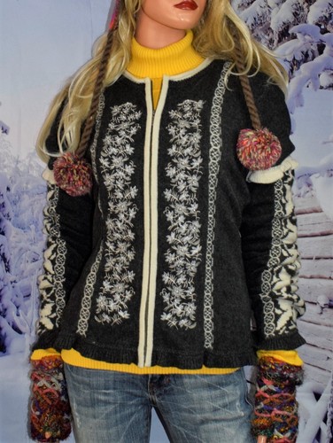 SUNDANCE CATALOG Edelweiss Cardigan Sweater Size X Small - Picture 2 of 4