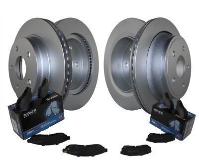Front Rear Brake Kit Akebono ProACT Ceramic Pads Disc Rotors For Dodge Ram 1500