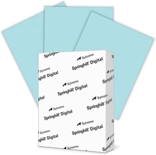 8.5” X 11” Blue Colored Cardstock Paper, 67Lb Vellum Bristol, 147Gsm, 250 Sheets