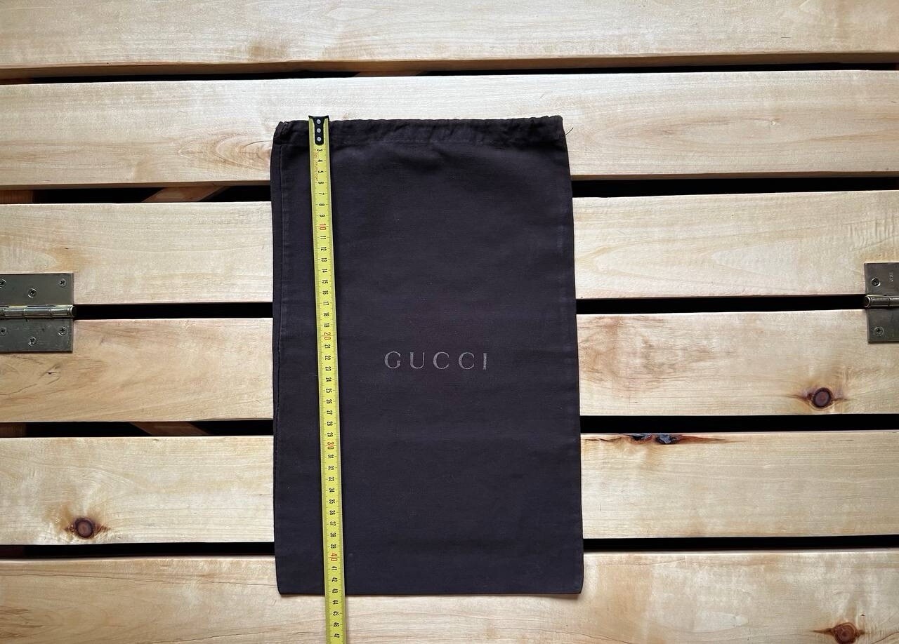 SAINT LAURENT Gucci Sacchetti antipolvere per scarpe marroni con logo Made in Italy