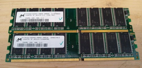 Mémoire Vive RAM DDR 512Mo 400MHz PC3200 - Kingston