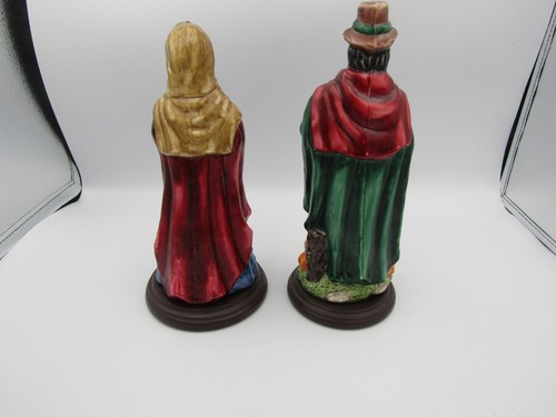 Thomas Pacconi Blown Glass Pilgrim Couple Figures Harvest thanksgiving - Picture 5 of 6
