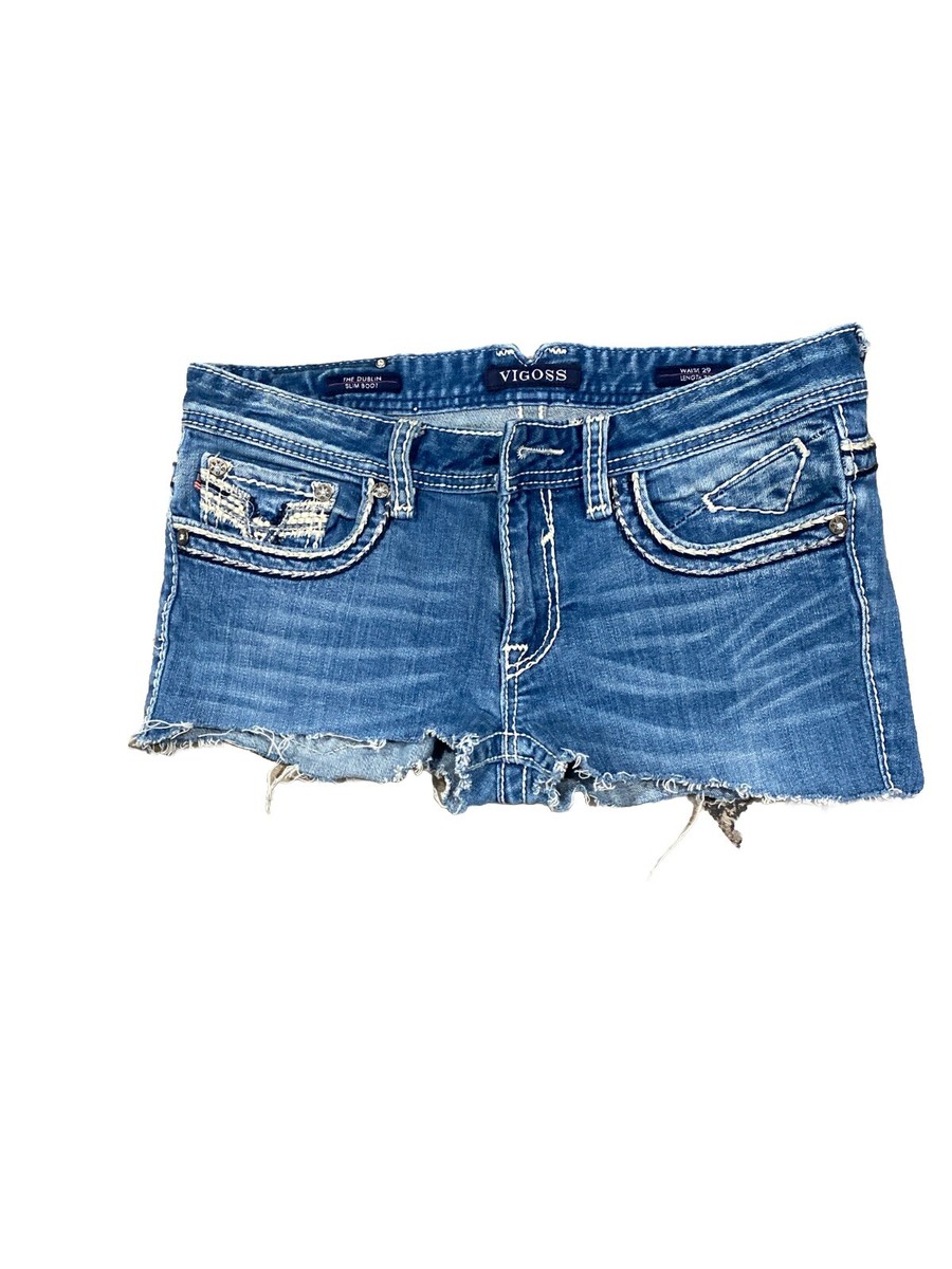 Women's Vigoss Dublin boot cut -off jeans shorts 29 Short Shorts
