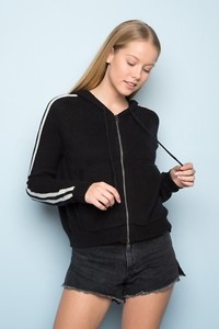cropped brandy melville zip up
