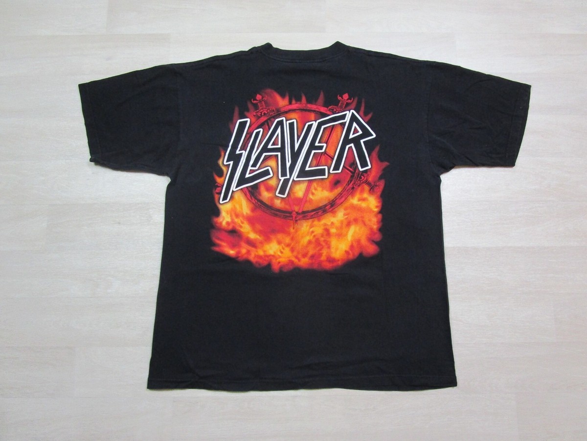 Vintage Slayer Band T-Shirt All Over Print Winterland 90's Vintage Slayer Band T-Shirt All Over Print Winterland 90's