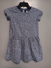 Tea Collection Girls cotton woven short sleeve floral dress size 7